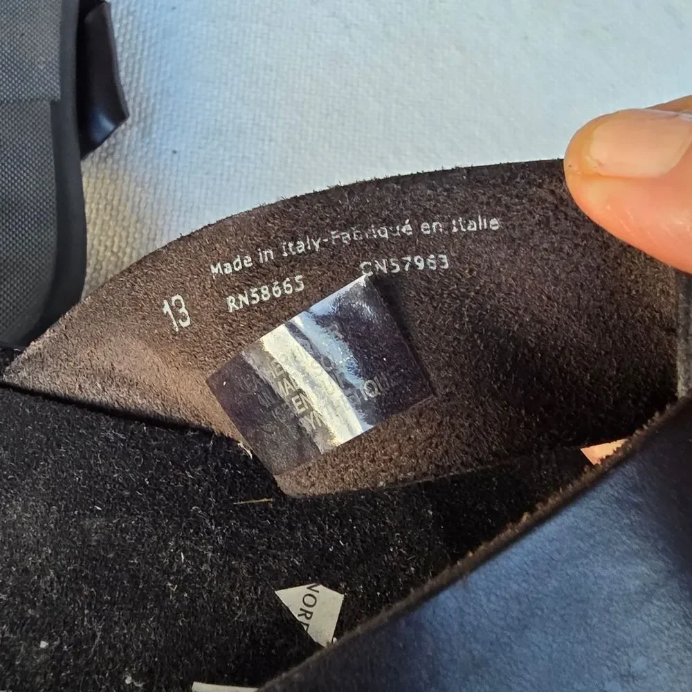 Broletto men's black leather slides